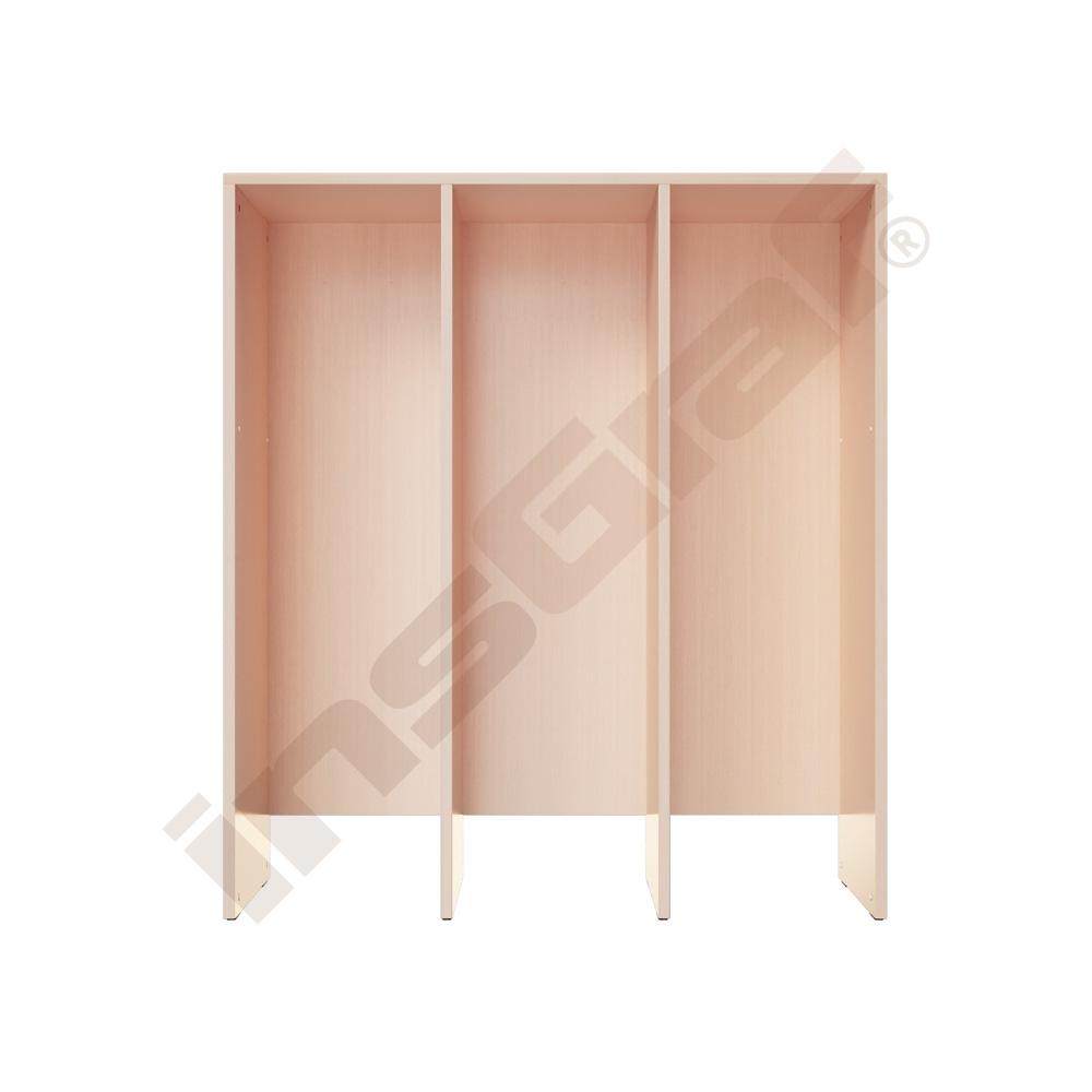Skrinka Grande L na plastové boxy - 3 moduly - javor 