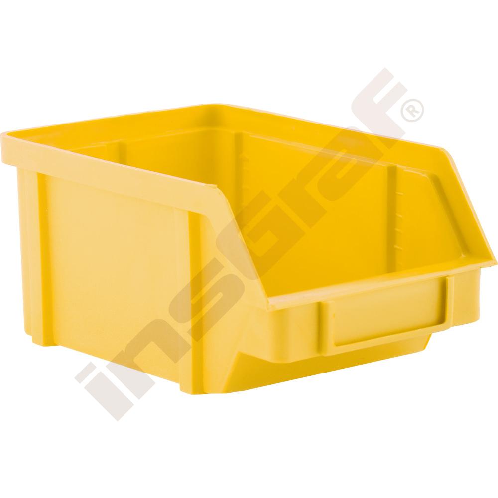 Dielenský úložný box, žltý 10x16x7,4