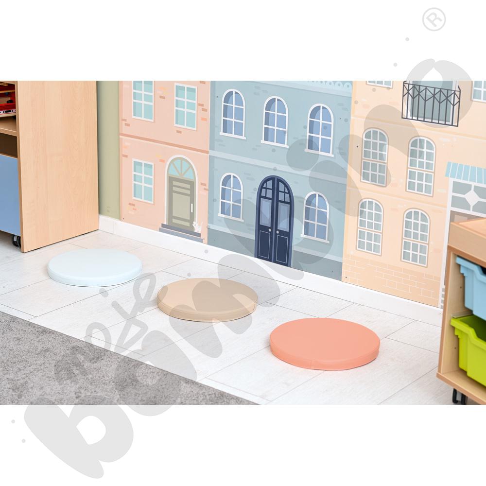 Poduszki okrągłe 5 szt. błękitny pastel