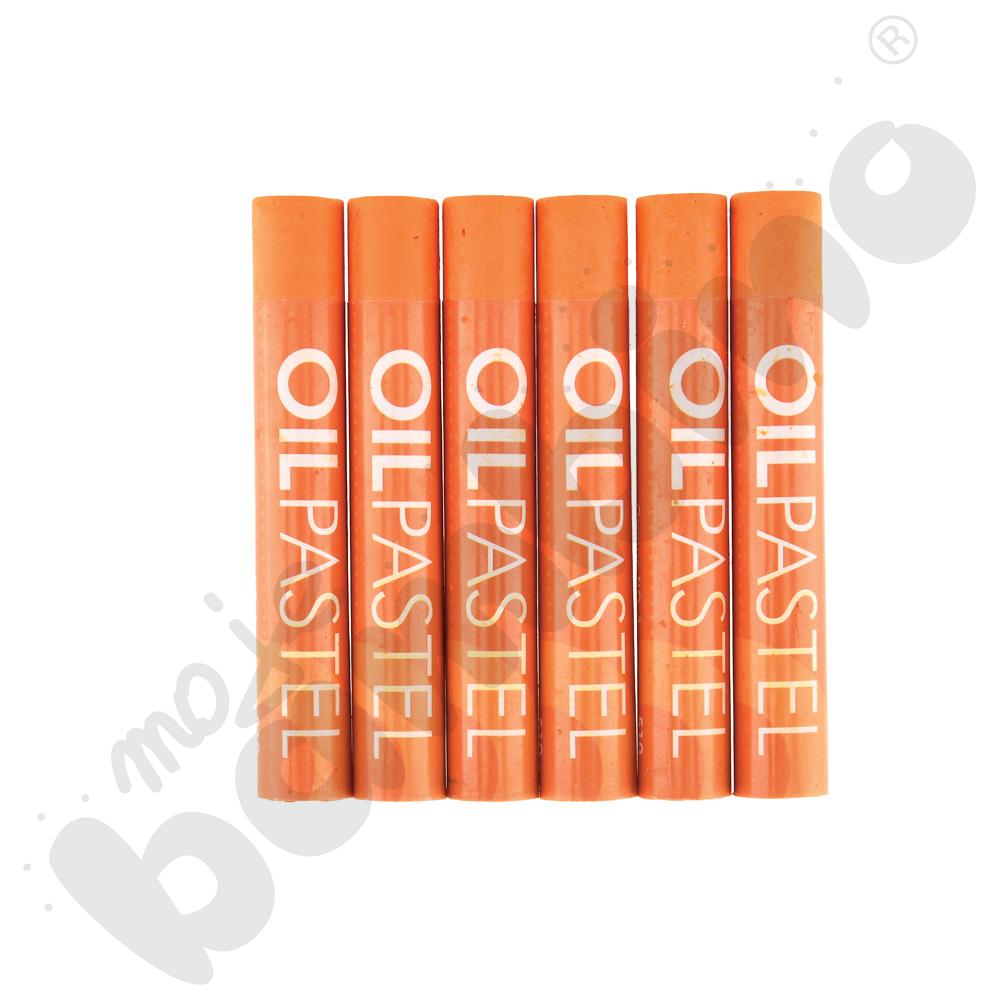 Pastele olejne 6 szt. pomarańczowe