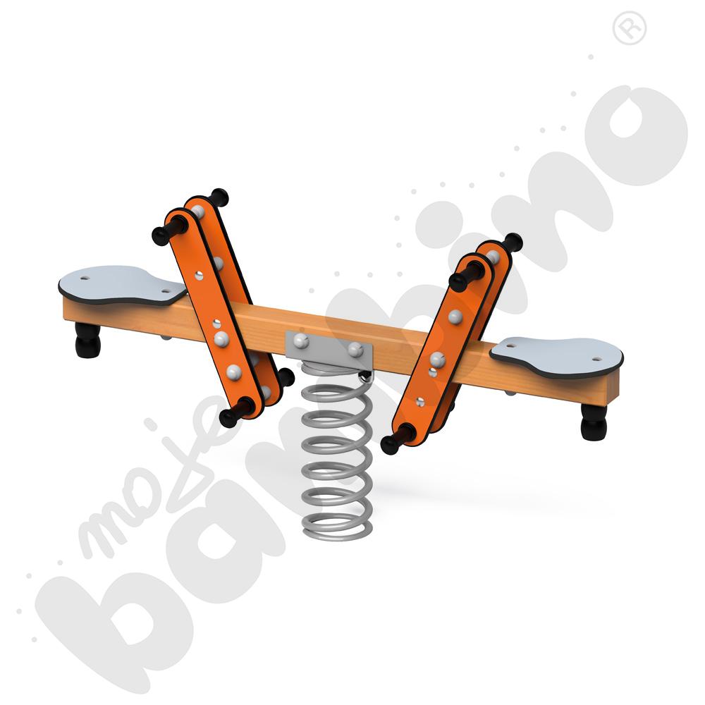 Quadro Simple - ważka na sprężynie, podstawa betonowa