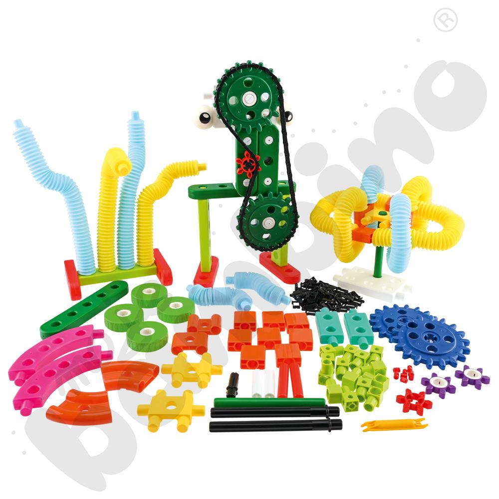 Klocki Gigo – Mały konstruktor – Kreatywne tuby flexi