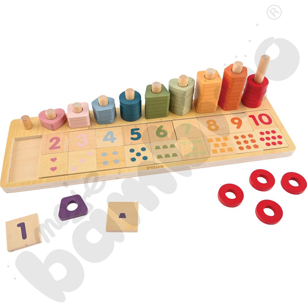 Drewniany sorter-liczydło 