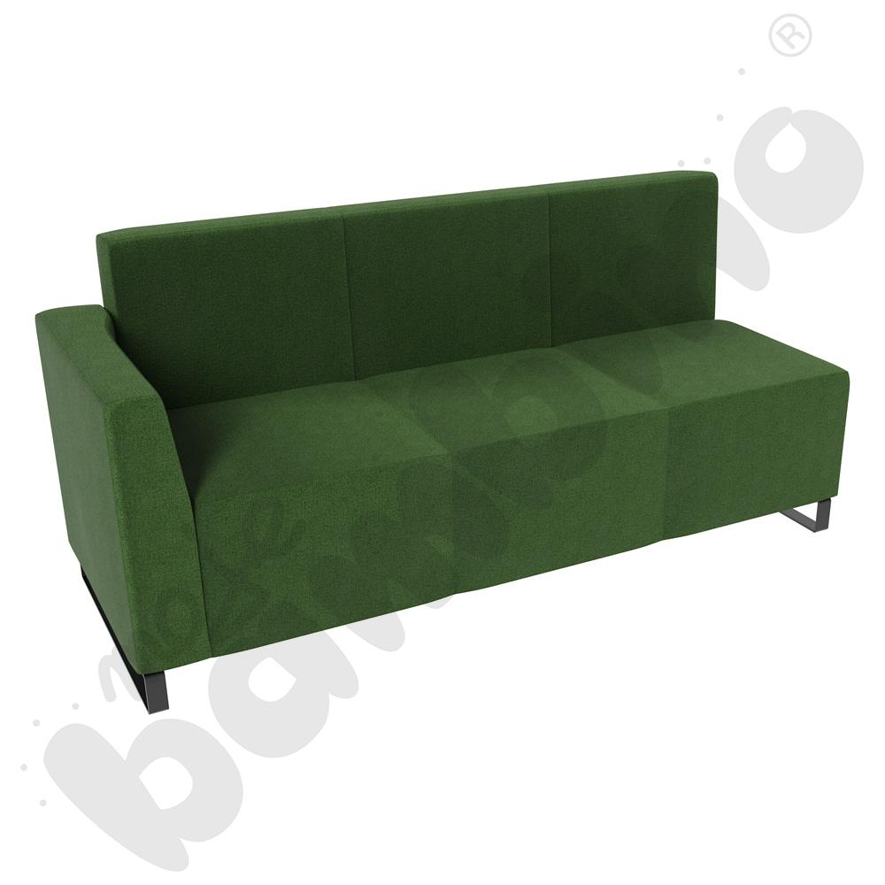 Sofa Universum 3-os. wys. 82 cm, bok niski lewy, tkanina KG11