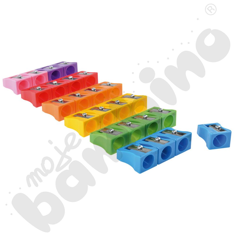 Temperówki kostki na grubą kredkę, 24 szt.