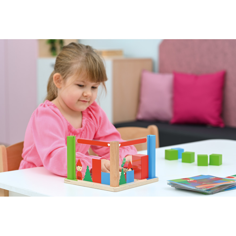 Postavte podľa šablóny - priestorové puzzle