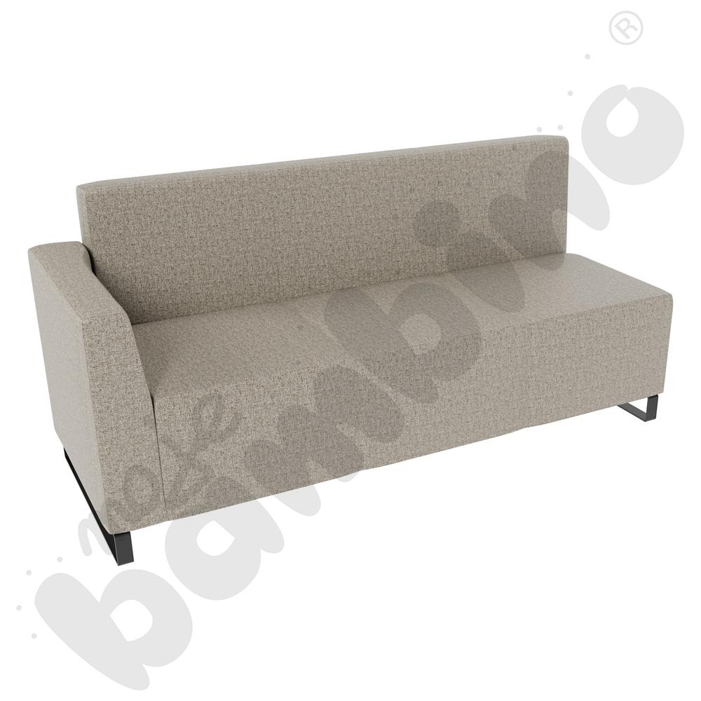 Sofa Universum 3-os. wys. 82 cm, bok niski lewy, tkanina RO37