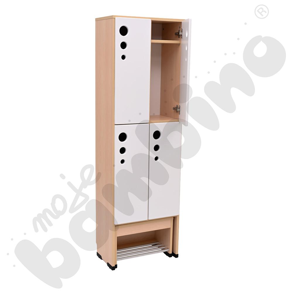 Szatnia Kropla Mini z wysuwanym siedziskiem 4-osobowa - zestaw 1