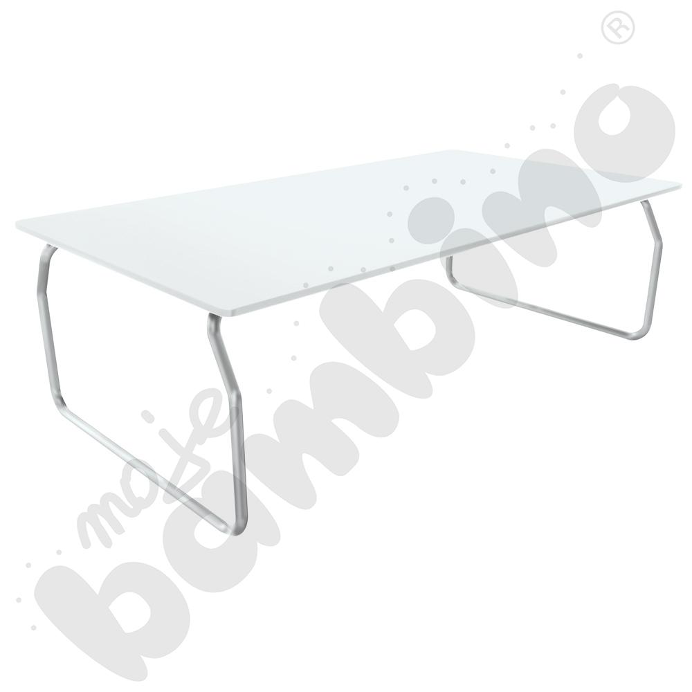 Stolik duży niski biały 130 x 70 x 41 cm