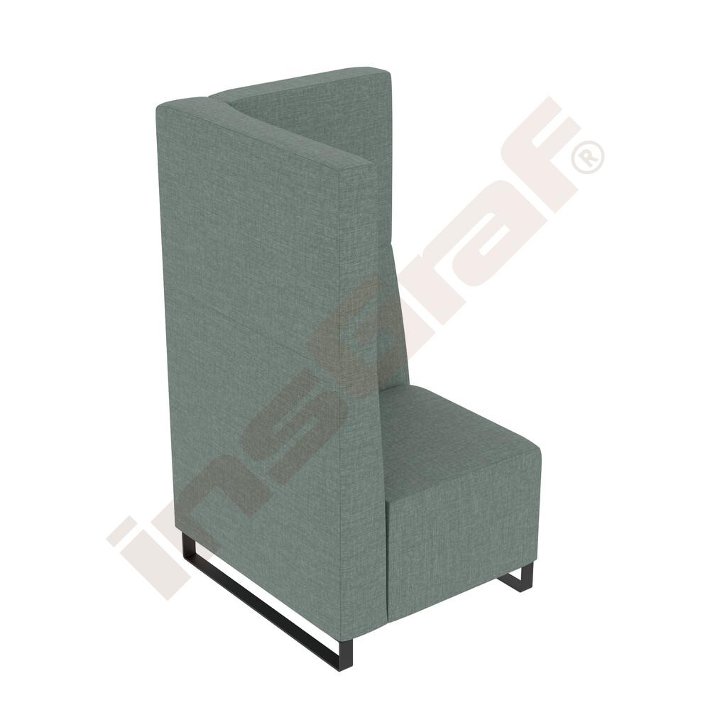 
Universum Einsitzer, H 133 cm, linke Lehne, Bezug KG01
