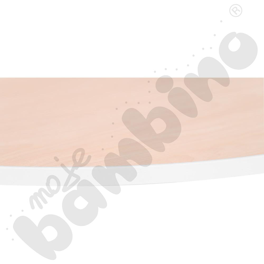 Blat Quadro klon jasny okrągły, białe obrzeże