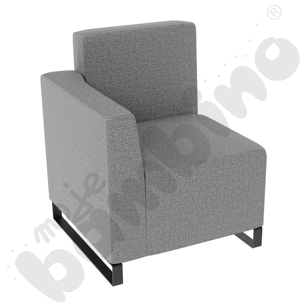 Fotel Universum wys. 82 cm, bok niski lewy, tkanina RO39