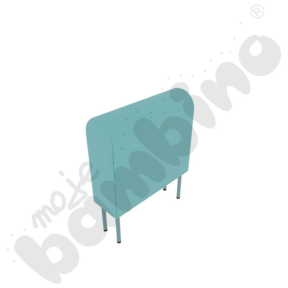 Moduł Versa 60x20x74 cm z plastikowymi stopkami, stelaż turkusowy, tkanina RO20