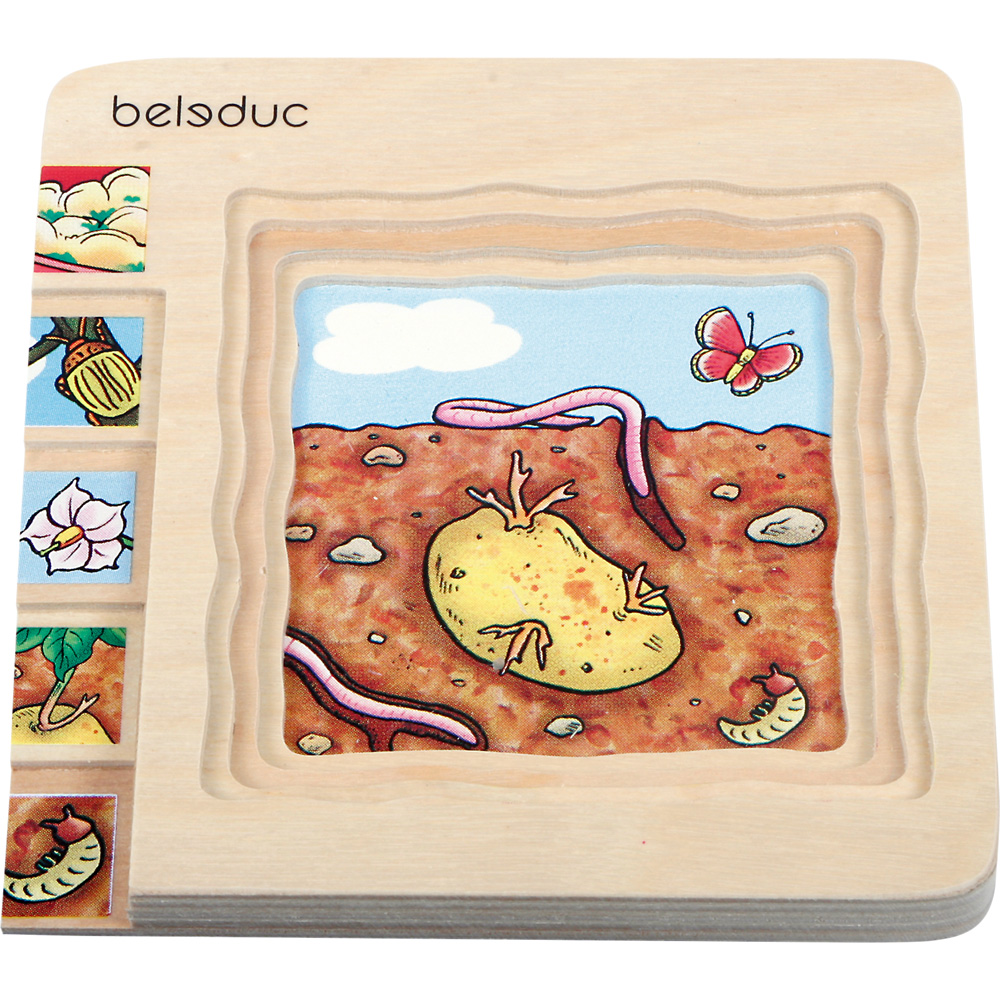 Edukačné viacvrstvové puzzle - zemiaky