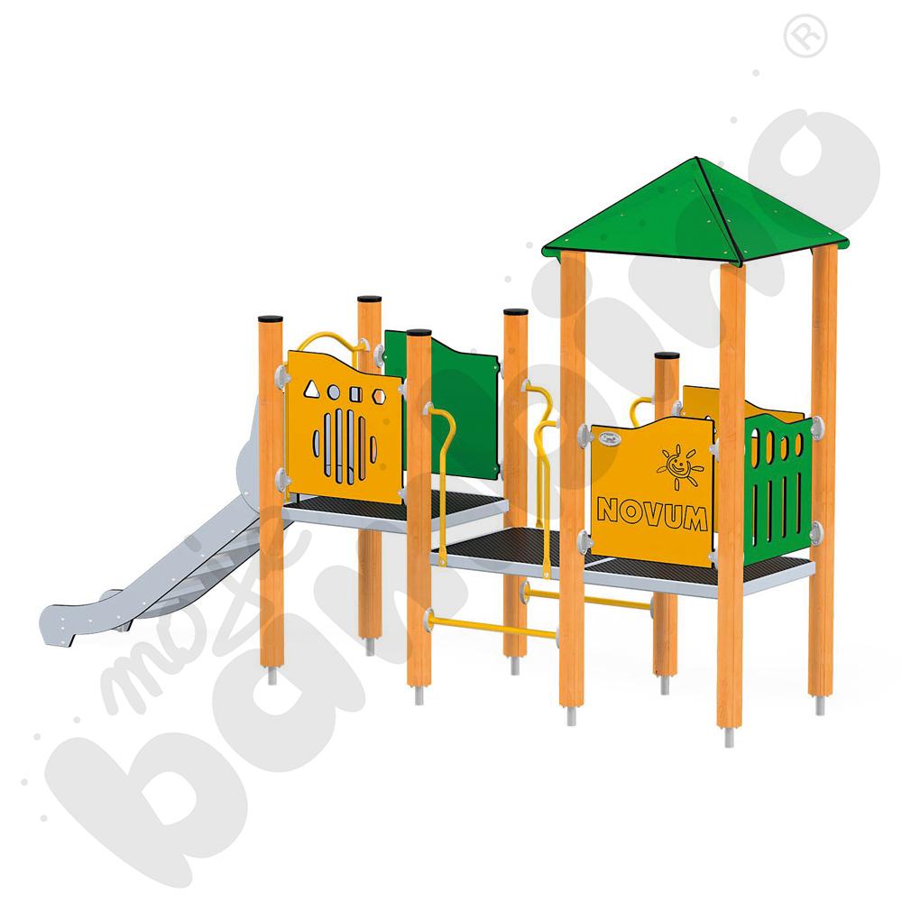 Orbis - wieża 3, drewniane słupy