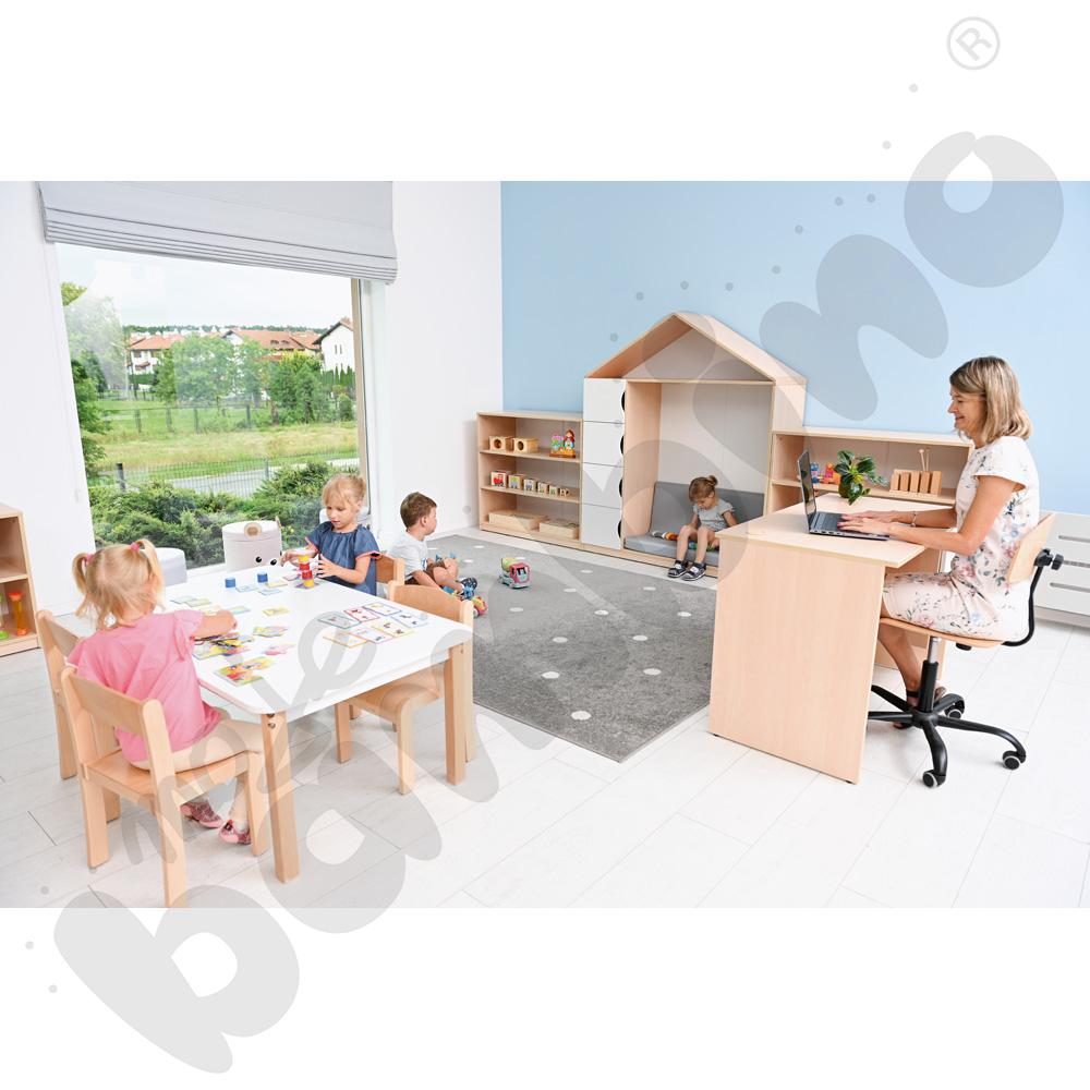 Krzesło Olek Deluxe ze stopką filcową, rozm. 2, buk