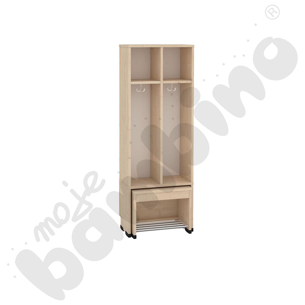 Szatnia Kropla z wysuwanym siedziskiem 2-os., wys. 35 cm 