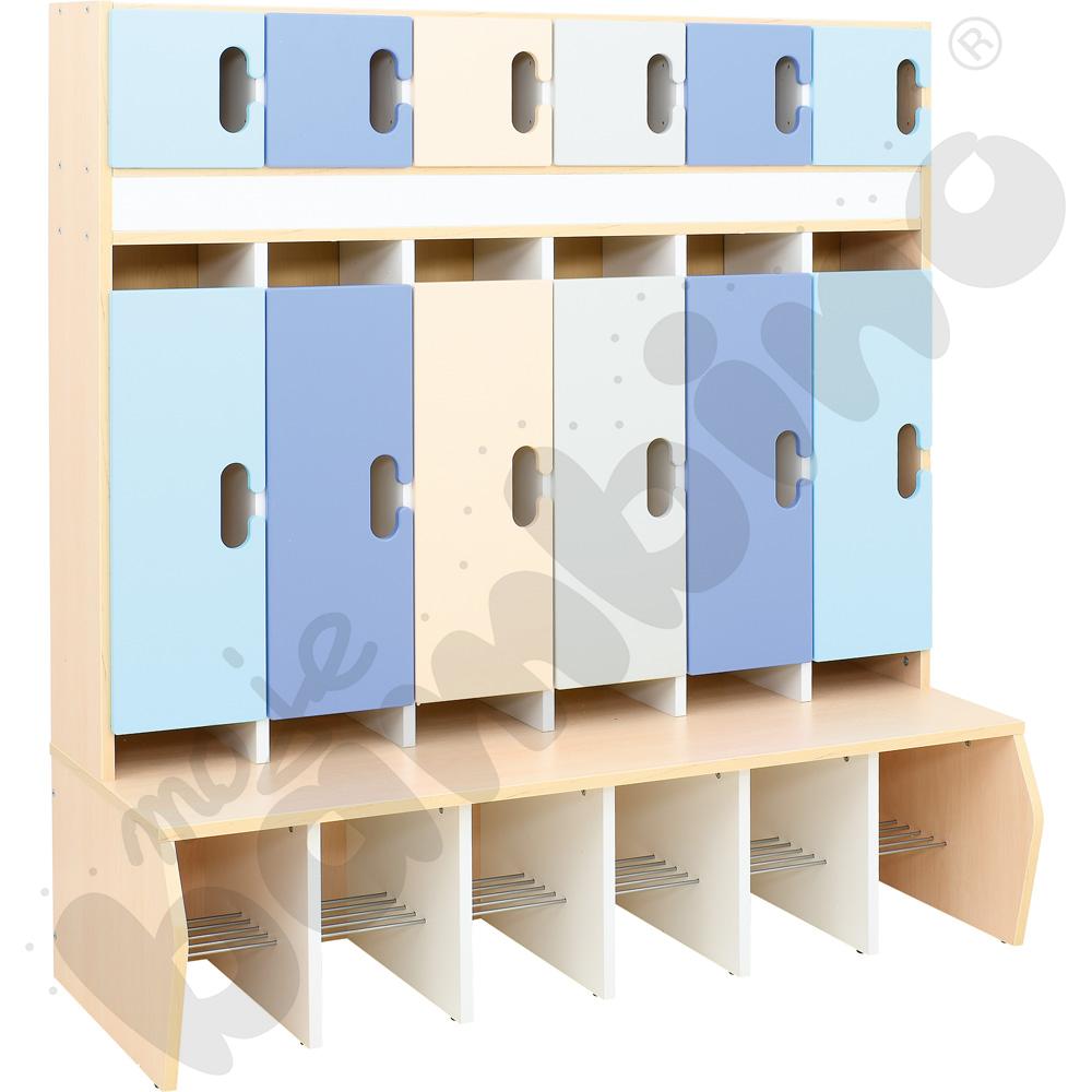 Szatnia Kameleon 6 - zestaw 4, klonowa skrzynia