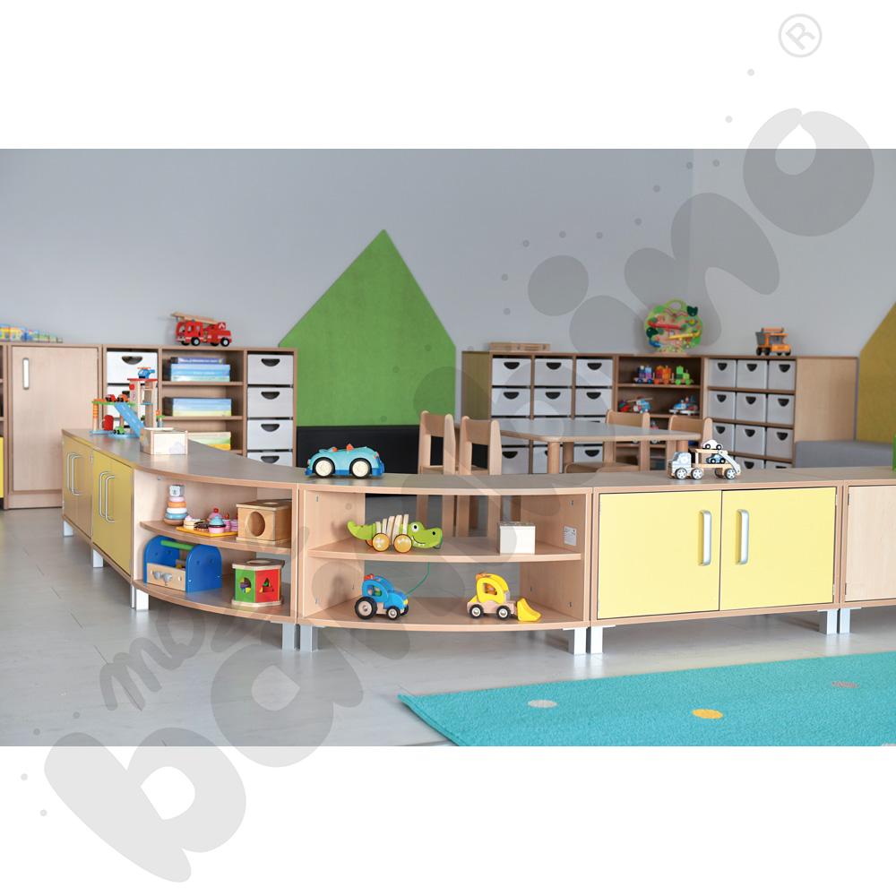 Szafka Flexi M 1/8 koła na nóżkach