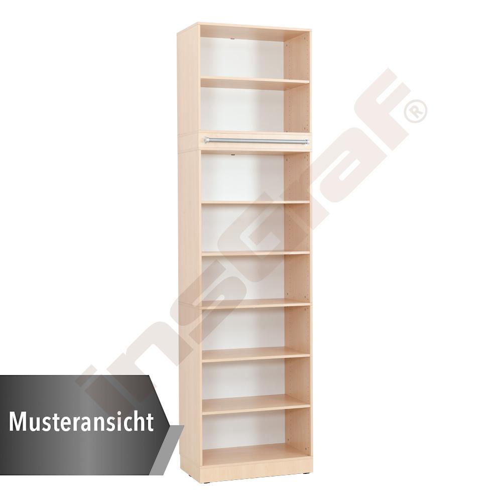 Regalwand, T 48, H 301, 1-reihig - weiß (Grande 39W)
