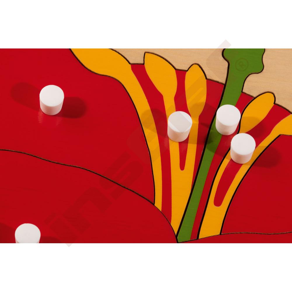 Botanické puzzle - květ