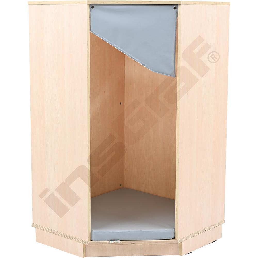 Quadro - odpočinkový koutek rohový, javorovo-šedý
