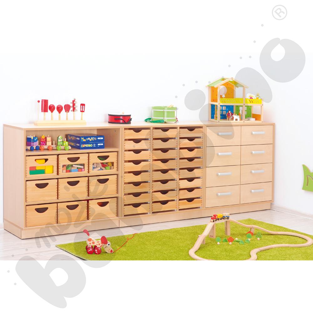 Szafka Flexi D z przegrodami na cokole