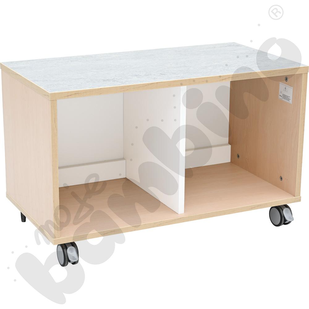Quadro – szafka cicha S na 4 szuflady na kółkach, klon jasny