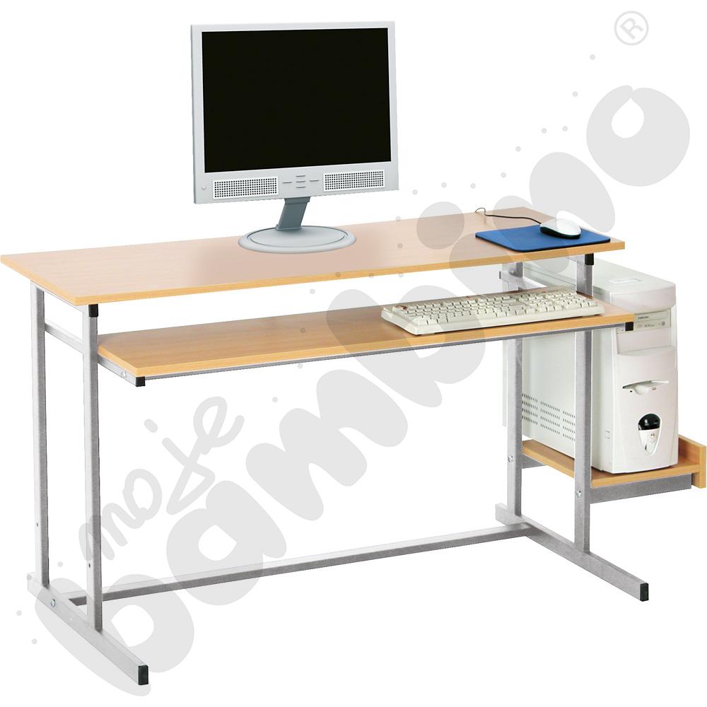 Półka na komputer do stolików NEO srebrna