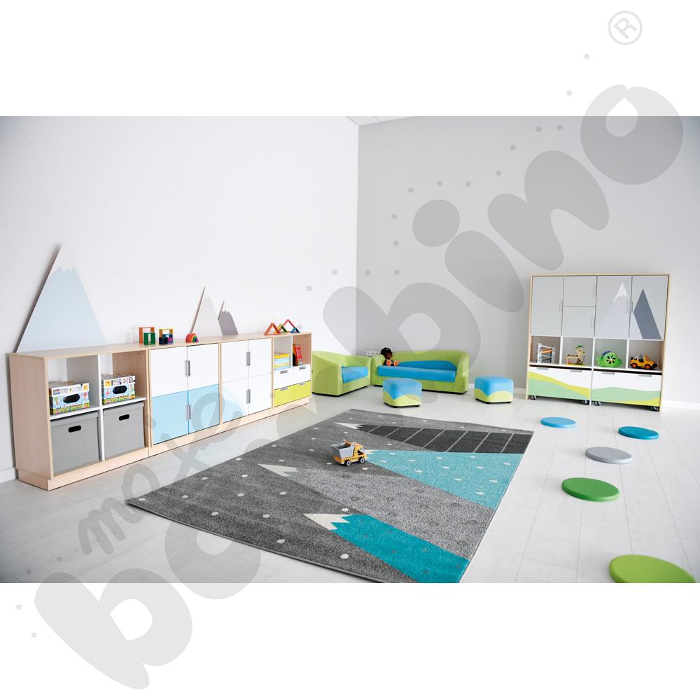 Quadro - zestaw Góry 90 st., cichy domyk, skrzynia klon jasny