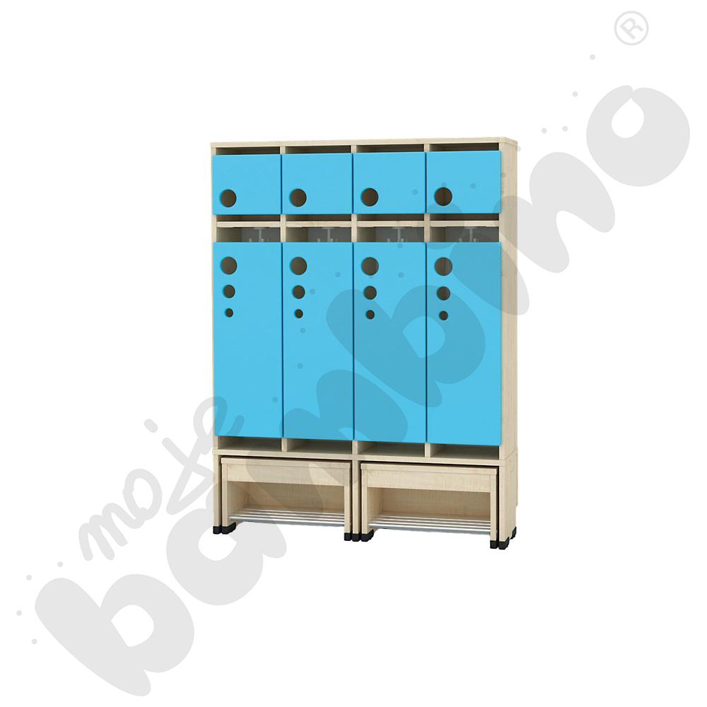 Szatnia Kropla z wysuwanym siedziskiem 4-os., wys. 26 cm 