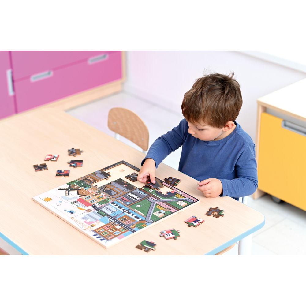 Puzzle Nad a pod zemou - mesto