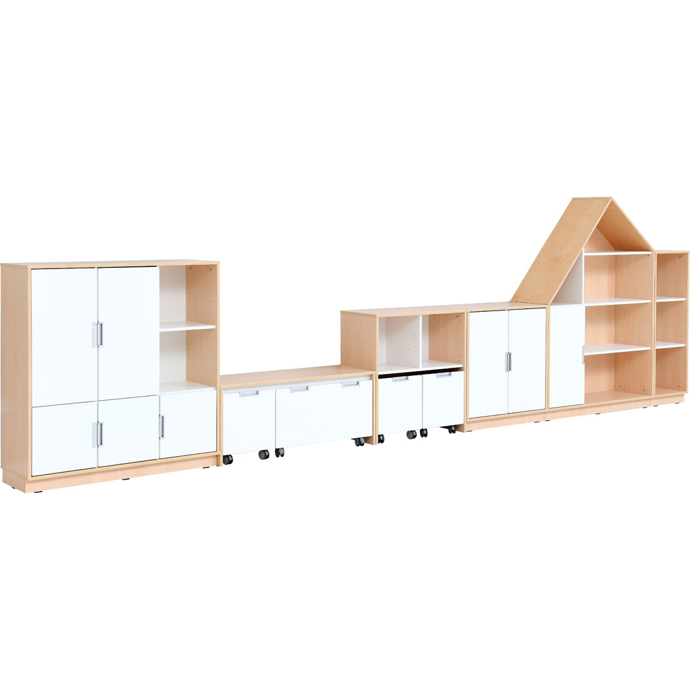 Quadro - zostava 184, dvierka 90°, korpus javor