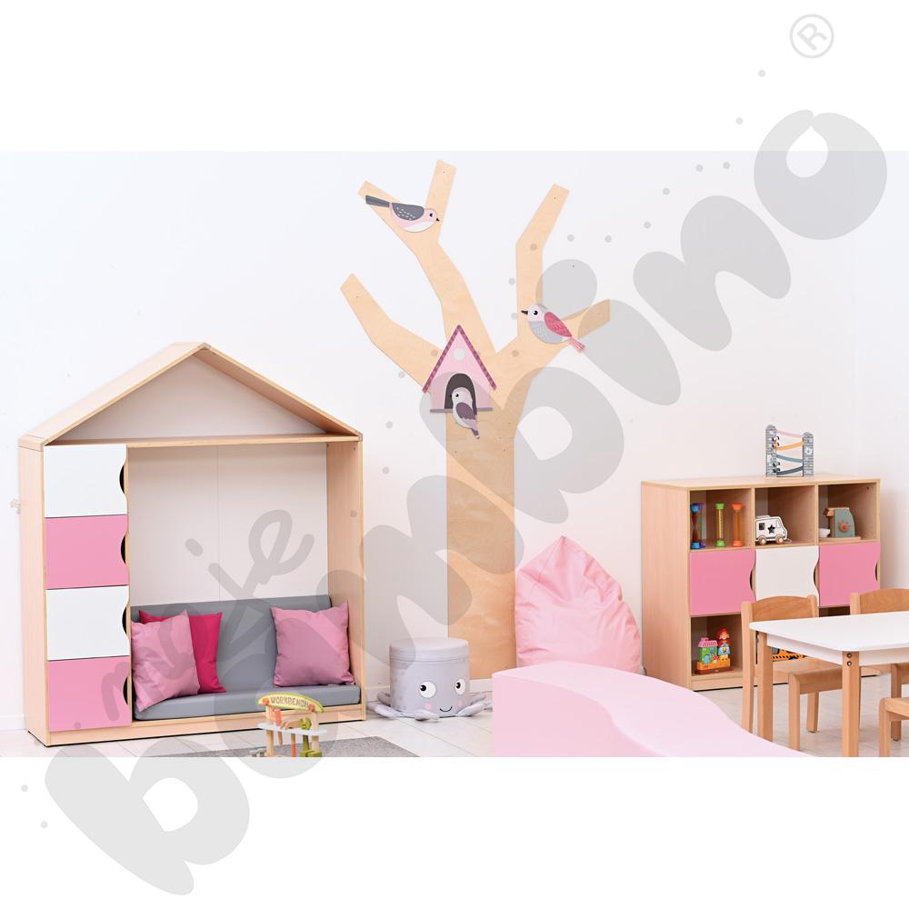 Aplikacje do panelu - drzewo - różowe