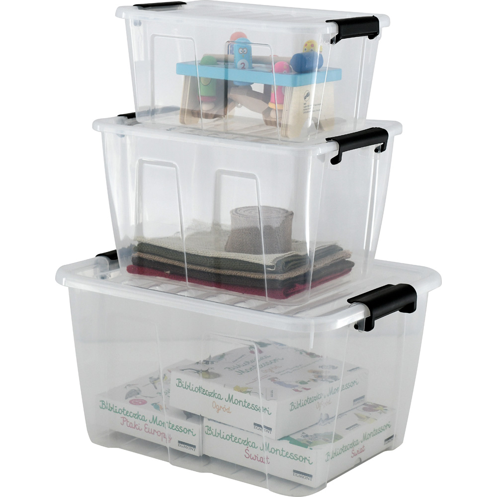 Úložný box s vekom mix 15 l