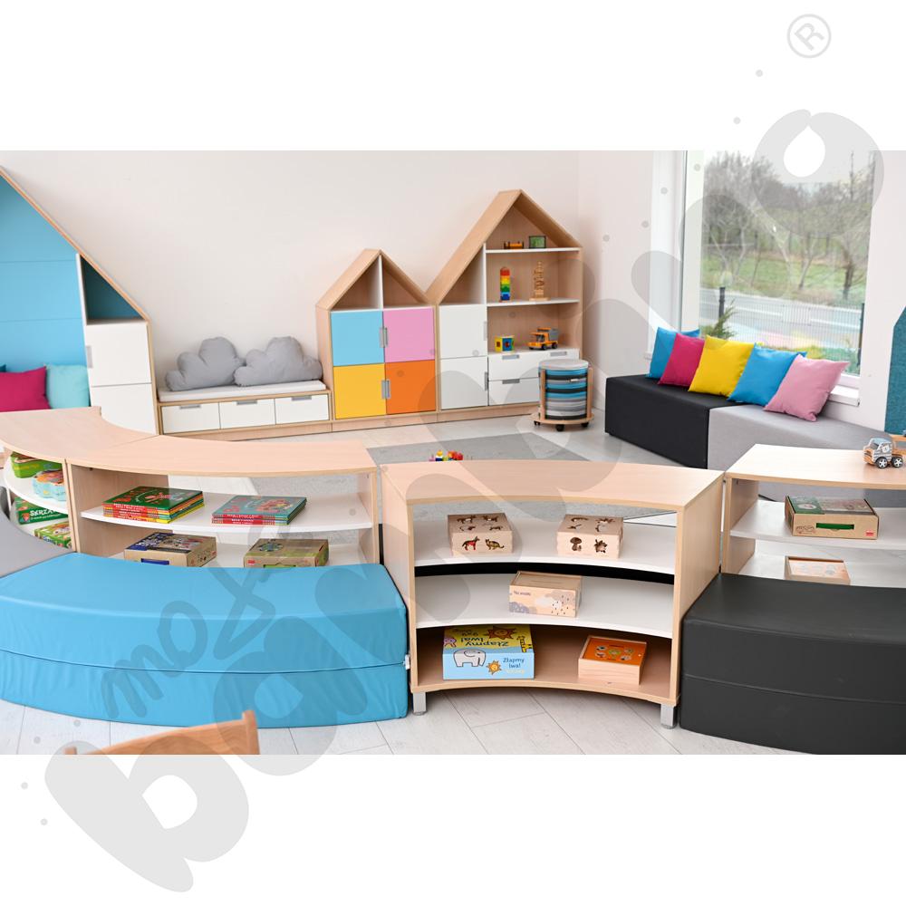 Quadro - szafka 1/8 koła S+ - klon