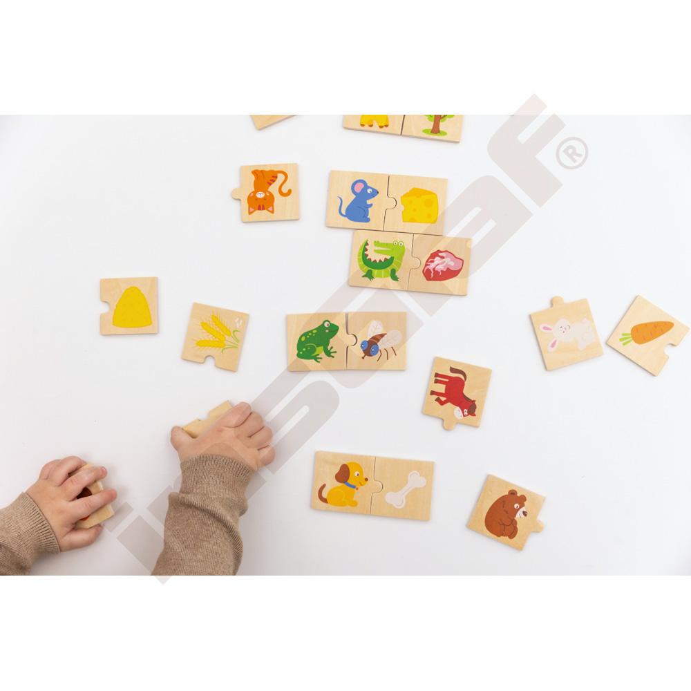 Puzzle Nakŕm zvieratko
