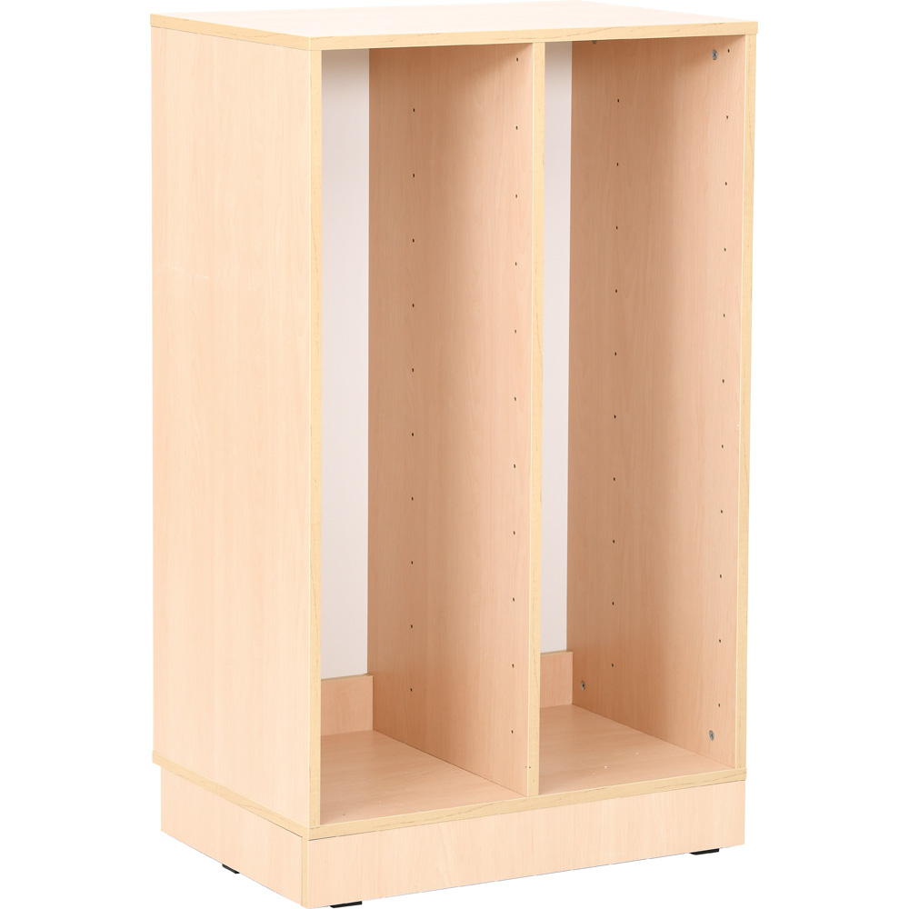 Skrinka Grande L na plastové úložné boxy - 2 priehradky