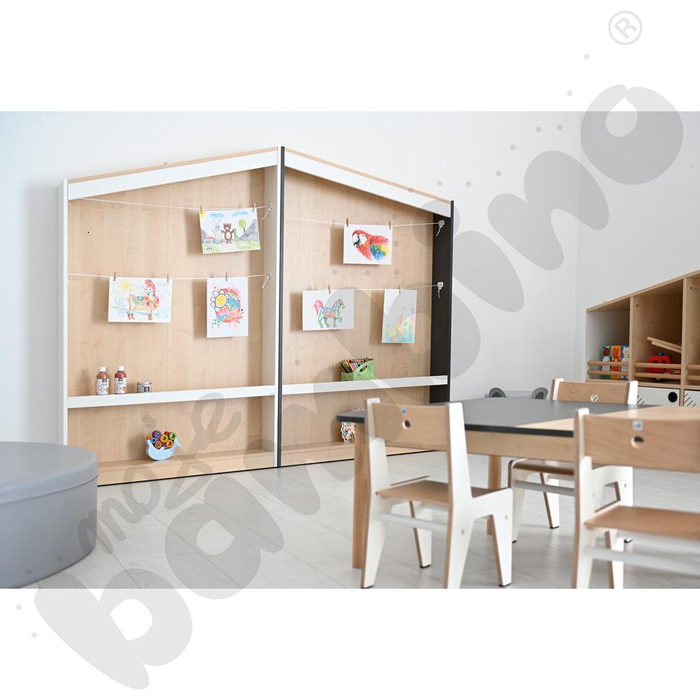 Szafka na prace plastyczne FLO lewa antracyt