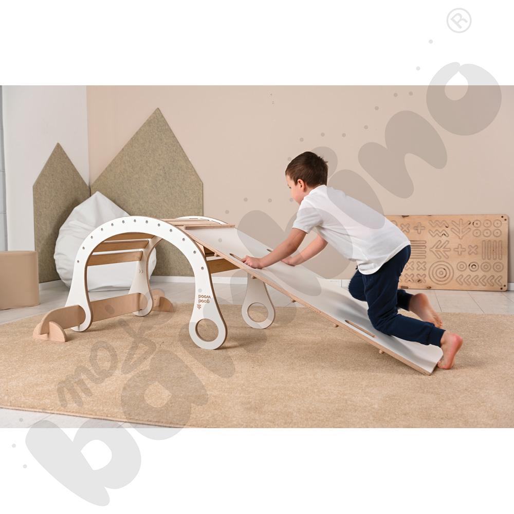 Drewniany bujak Good Wood - biały - MED