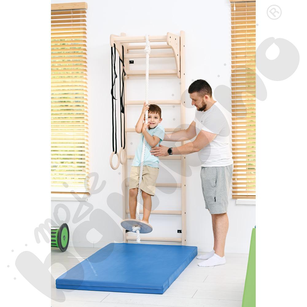 Drabinka ścienna z drewnianymi szczeblami, do 120 kg