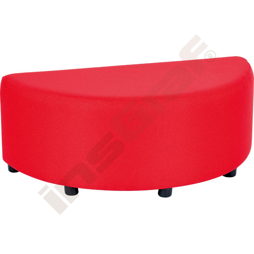 Modul Blocks mini - Sitz halbrund 90, rot