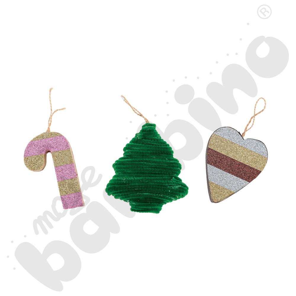 Ozdoby bożonarodzeniowe do ozdabiania, 6 szt.