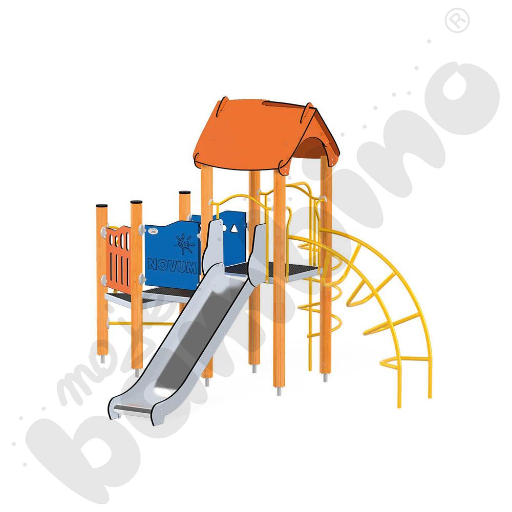 Orbis - wieża 11, drewniane słupy