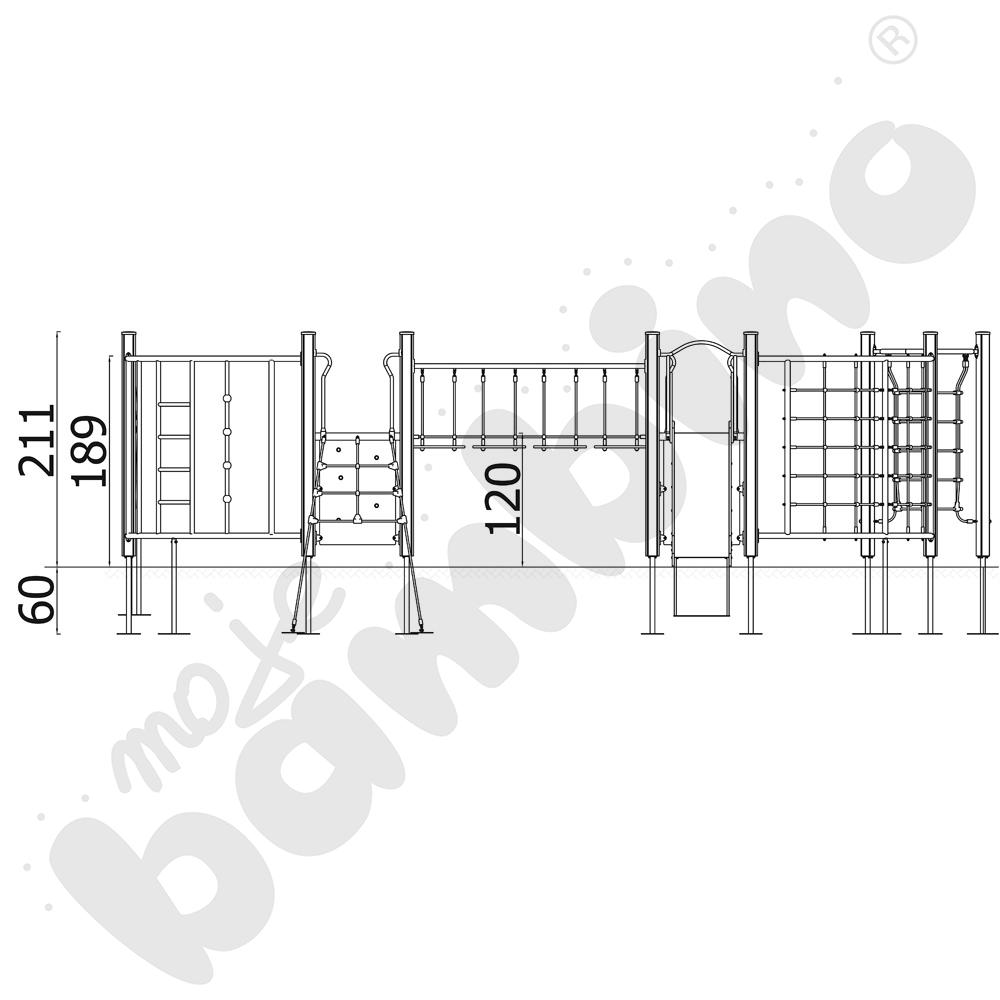 Orbis - zestaw 11319, drewniane słupy
