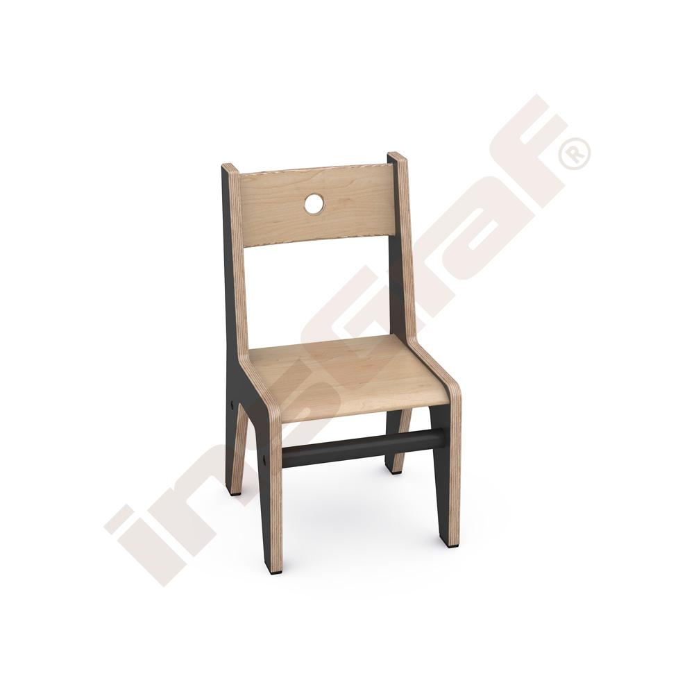 Černá židlička FLO 21 cm