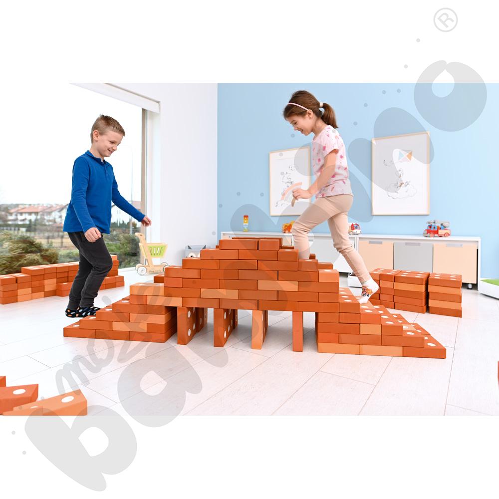 Piankowe klocki budowniczego - cegły prostokątne, 316 szt.