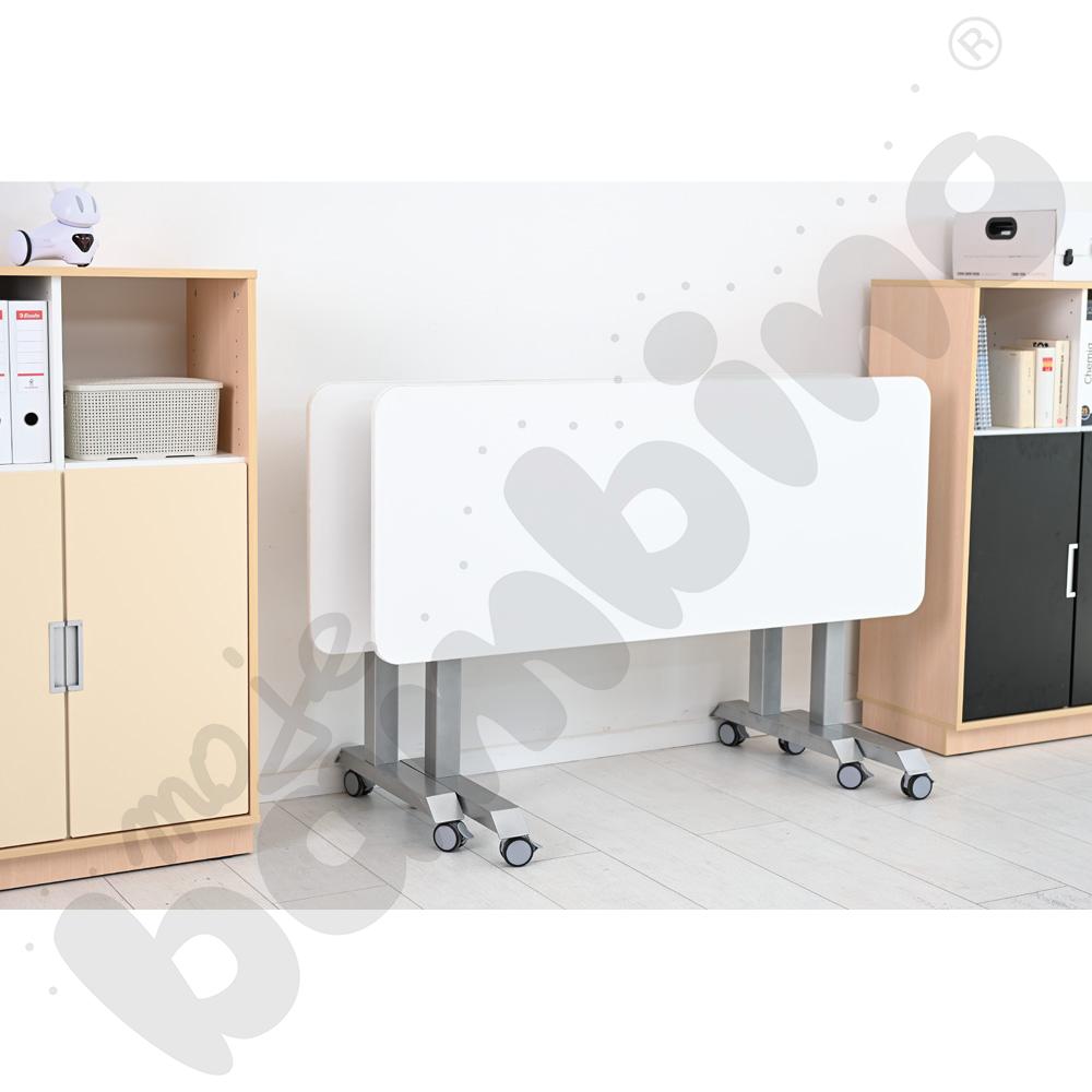 Stół mobilny składany Nest 150 x 60 cm - biały