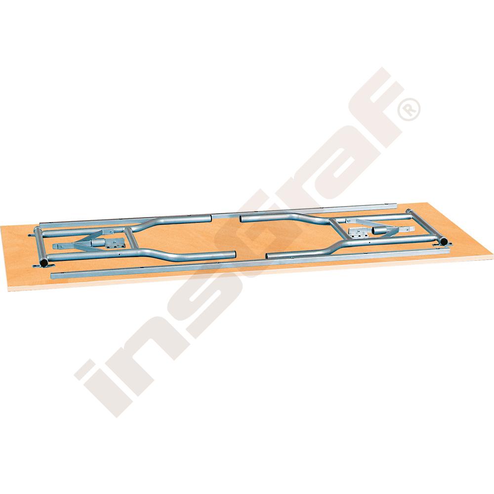 TIPO skladací stôl 1800x760x745 rozm. 6 - strieborný - buk