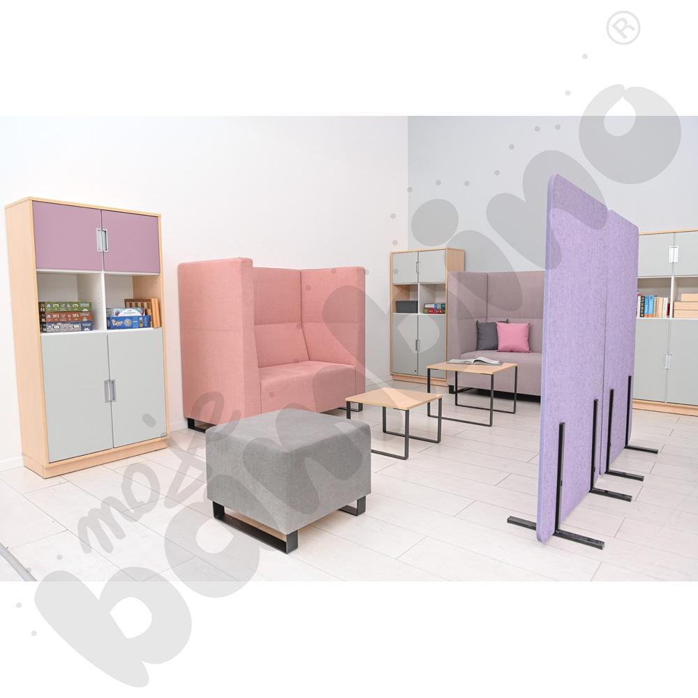 Sofa Universum 2-os. wys. 133 cm, 2 boki średnie, tkanina KG19